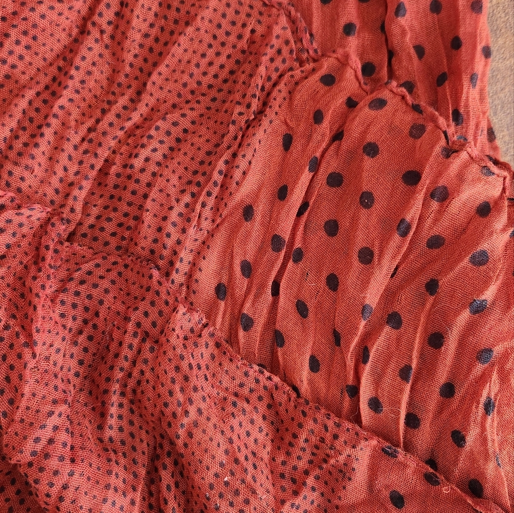 Orange and Black Scarf - Picture 2 of 4